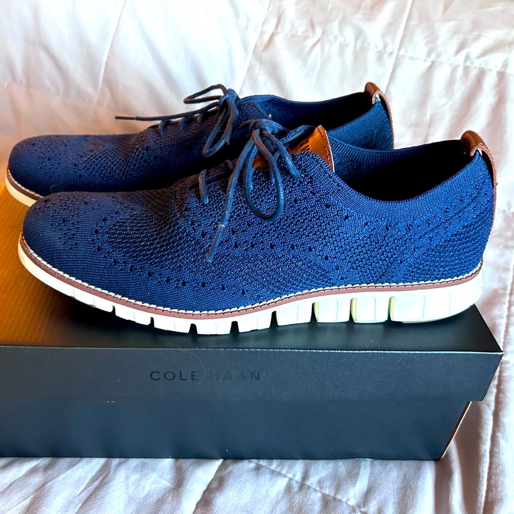 Like New Cole Haan ZeroGrand Stitchlite Wingtip Oxford, Men’s 9.5 M